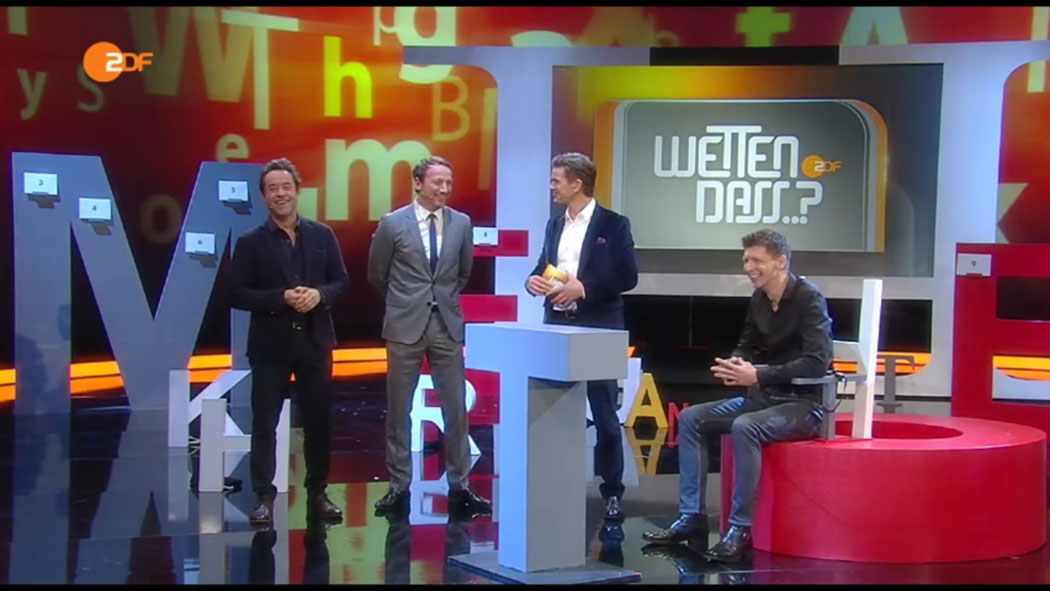 Die letzte Wette bei "Wetten, dass..?" Quelle: ZDF Screenshot