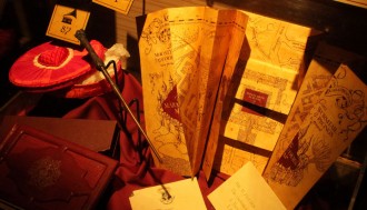 Ausstellungsstücke aus der Harry Potter Ausstellung.